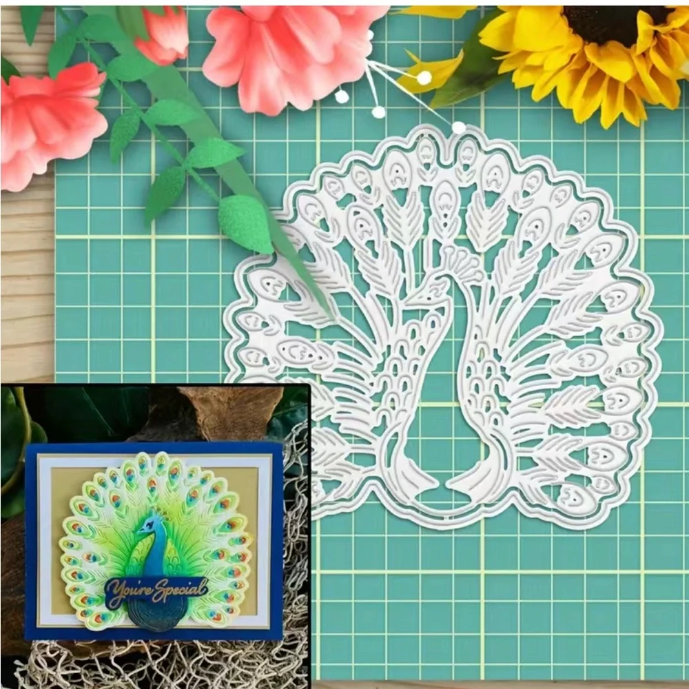 Fantail Peacock DIY Die-Cut Stencil Arts & Craft Tool